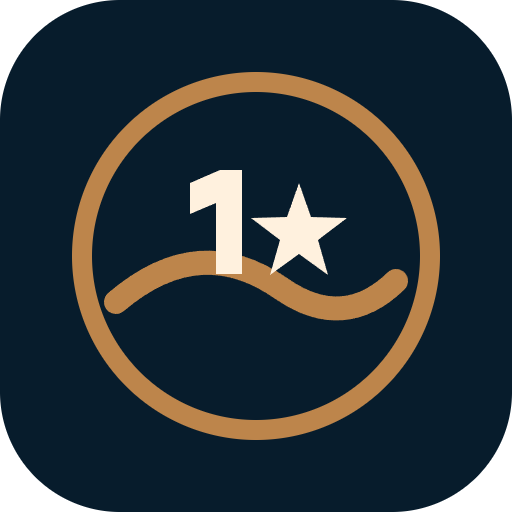 Bronze-App-Symbol mit einem Stern